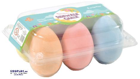 Ostereier Malkreide 6er Da kann der Frühling kommen - Kisus - Kinder, Spiel und Spaß - Straßemkreide