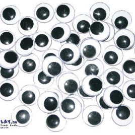 Wackelaugen 18 mm, Schwarz/Weiß - Kisus - Kinder, Spiel und Spaß - Basteln, Bastelbedarf