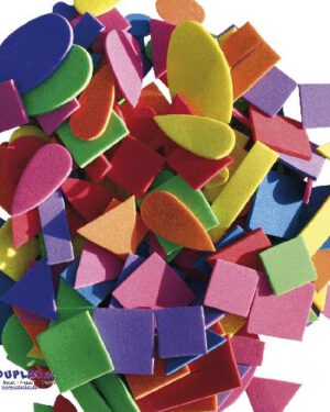 Moosgummi, Formen Quadrate, Dreiecke, Ovale, Tropfen - Kisus - Kinder, Spiel und Spaß - Bastelbedarf, basteln