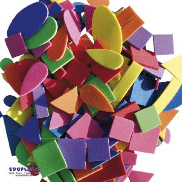 Moosgummi, Formen Quadrate, Dreiecke, Ovale, Tropfen - Kisus - Kinder, Spiel und Spaß - Bastelbedarf, basteln