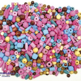 Holzperlen 250 g Vielfältiger Fädelspaß - Kisus e.K. - Kinder, Spiel und Spaß - Bastelbedarf