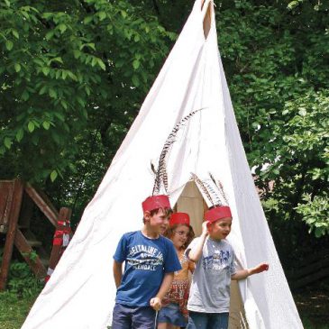 Tipi groß Wie im wilden Westen - Kisus e.K. - Kinder, Spiel und Spaß - Kindergarten, Rollenspiel, Indianer
