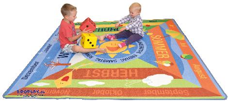 Teppich Jahreszeiten Ein ganzes Jahr - Kisus e.K. - Kinder, Spiel und Spaß - kita großhandel