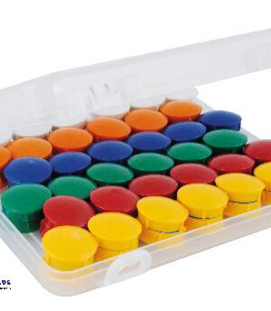 Haft-Magnete 21 mm in Box, 72-tlg. Kraftmagnete - Kisus e.K. - Kinder, Spiel und Spaß - Kindergartenausstattung, Bürobedarf