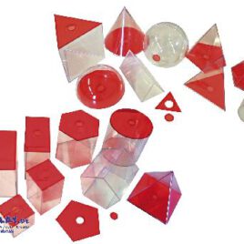 Geometrische Körper, transparent (rot) groß Gleiche Körper - kisus e.K. - Kinder, Spiel und Spaß