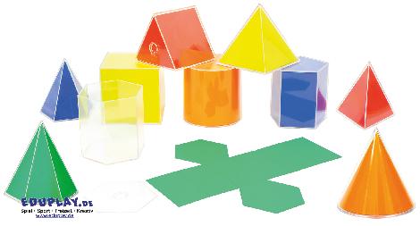 Geo Formen mit Abwicklung Was ist ein Tetraeder? ... und welches Volumen hat ein Würfel? - Kisus e.Ke - Kinder, Spiel und Spaß - edukative spielwaren