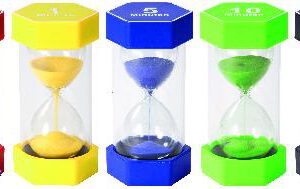 Mega Sanduhren-Set 30 sek, 1, 5, 10, 15 min Zeit visualisieren - Kisus e.K. - Kinder, Spiel und Spaß