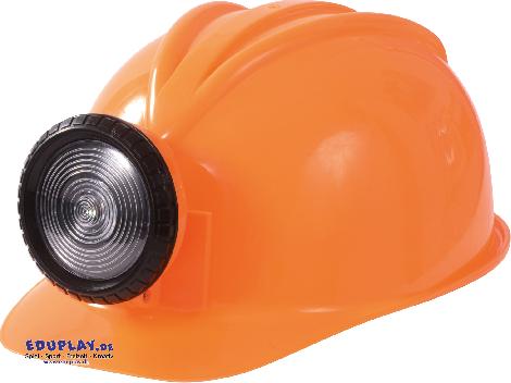 Bauhelm mit Lampe orange Ein Must-Have für jeden Bauarbeiter - Kisus e.K. - Kinder, Spiel und Spaß - Kindergartenbedarf