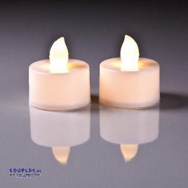 Teelichter LED hellgelb 2er Set Sicheres, warm leuchtendes Licht - Kisus e.K. - Kinder, Spiel und Spaß - Kindergarten, Krippe
