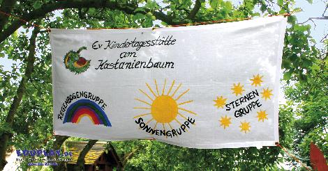 Banner Baumwolle Fürs Sommerfest, den Advents-Basar - Kisus e.K. - Kinder, Spiel und Spaß - großhandel für kindergarten einrichtungen