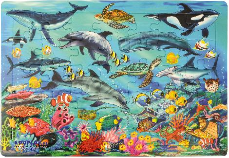 Puzzle Meer Die Unterwasserwelt kennen lernen