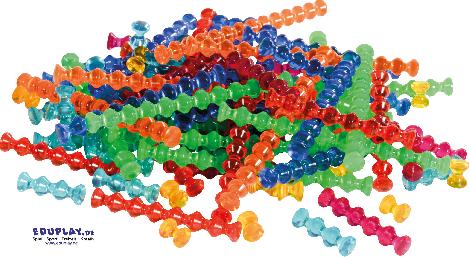 Playstix transparent 105 Teile Außergewöhnliches Konstruktionsmaterial