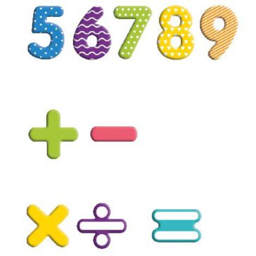 Magnet-Ziffern in Box 90-tlg. Buchstabieren und Zählen lernen ... Dieses magnetische Ziffern-Set erleichtert Kindern Lernen von Zahlen
