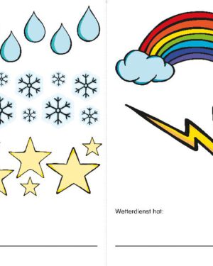 Wettersymbole Haften auf fast allen Oberflächen ... Mit den Wettersymbolen können Kinder eine aktuelle oder bestimmte Wetterlage nachbilden und werden mit den Begrifflichkeiten des Klimas vertraut. - Kisus e.K. - Kinder, Spiel und Spaß - Kindergarten, KITA, KIGA