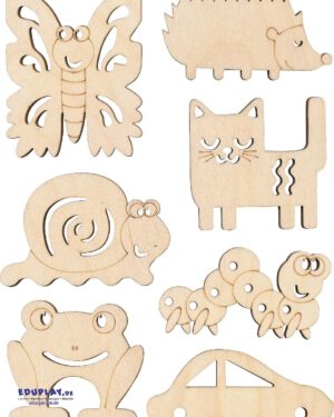 Sandkämme/Sandformen 12-tlg. Tolle Strukturen und Muster ... malen Kinder mit den Sandkämmen in Tier- und Fahrzeugformen in den Sand.