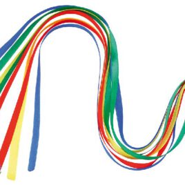 Kometenball Werfen, Fangen, Jonglieren, Herumwirbeln ... mit diesem Ball ist alles möglich. Der Flummi hateinen farbenfrohen Regenbogenschweif aus Chiffonbändern. Auch geeignet für reaktionsschwache Kinder. Fördert Reaktion und Auge-Hand-Koordination. - Kisus e.K. - Kinder, Spiel und Spaß