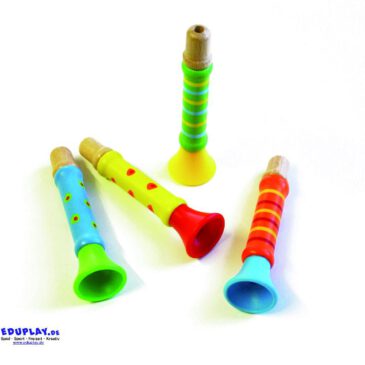 Trompete Tröt tröt! ... Ob Rollenspiele, Mottoparties oder als witzige Geschenkidee - die Holztrompete sorgt immer für Aufmerksamkeit. - Kisus e.K. - Kinder, Spiel und spaß