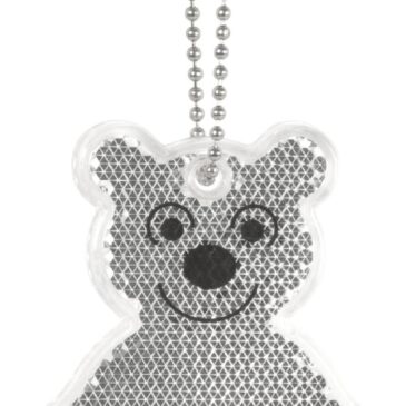 Reflektorbär - Der Reflektorbär mit Kette ... ist ein sichtbarer Begleiter an Tasche oder Kleidung und sorgt so für mehr Sicherheit auf dem Weg zur Einrichtung / Schule und wieder nach Hause. - Kisus e.K. - Kinder, spiel und Spaß