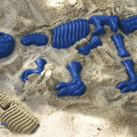 Sandformen Tyrannosaurus Rex blau