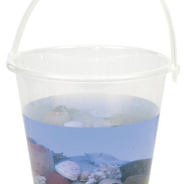 Transparenter Eimer