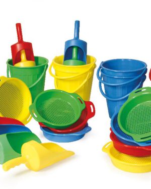 Sandspielset 24er Set Sandspielset für 8 Kinder ... Das 24-teilige Sandspielset enthält alles was eifrige Sandburgenbauer brauchen: 8 Eimer, 8 Siebe, 8 Schaufeln - Kisus e.K. - Kinder, Spiel und Spaß - Kindergartenbedarf, Sandkasten