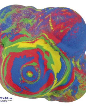 Reaktionsball klein, bunt Geschicklichkeitsspiel ... Durch die knubbelige Form springt der Ball von Wand oder Boden in eine nicht vorhersehbare Richtung zurück. Da sind schnelle Reaktion und Geschicklichkeit gefragt, um ihn wieder zu fangen. - Kisus e.K. - Kinder, spiel und spaß - Kindergarten, KITA