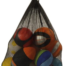 Sportbälle PU 12 Stück im Netz Da ist für jeden ein Lieblings-Ball dabei! ... Kunterbunt und zum Teil mit silbernen Glanzeffekten bedruckt laden die federleichten Fußbälle, Basketbälle, Volleybälle und sogar ein Rugbyball zum Spielen ein. - Kisus e.K. - kinder, Spiel und Spaß - Kindergarten, Kita, Sport, Sportunterricht, Schule, Sportverrein
