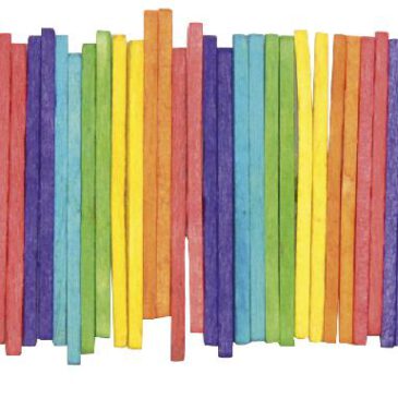 Bastelhölzchen bunt