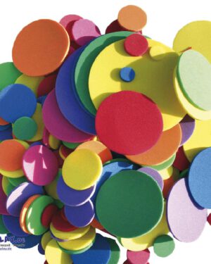 Moosgummi, Kreise Große und kleine Kreise ... für Blumen, Raupen und Muster. - Kisus e.K. - Kinder, Spiel und spaß - bastelbedarf, kindergarten