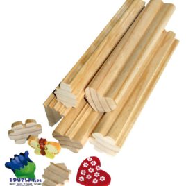 Profilholz Muttertag Viel Bastelmaterial ... für Kiga-Gruppen. Figuren zum Dekorieren und Basteln in gewünschter Stärke absägen. Aufgeklebt verschönern sie Geschenkkarten, Blumentöpfe... Auch zum Basteln von Schlüsselanhängern.