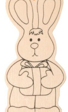 Hasenanhänger 3 Stück Für den Osterstrauch, das Fenster ... Ein kleines Geschenk hält der Osterhase bereit. - Kisus e.K. - Kinder, Spiel und spaß - bastelbedarf kindergarten