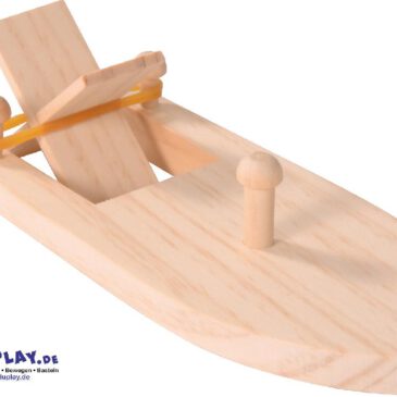 Boot mit Gummiantrieb