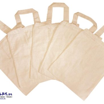 Baumwolltasche klein 5er Satz Eine nützliche Geschenkidee ... ist die individuell gestaltete Baumwolltasche - oder auch eine farbenfrohe Geschenk-Verpackung mit Mehrwert.