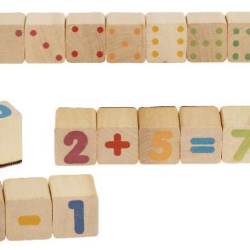 Holzstempel Mathe Zahlenmengen leichter verstehen ... Die Augen und die Ziffern auf den Stempeln haben bei gleicher Wertigkeit die selbe Farbe. Das Nachzählen der Augen hilft Kinder, Zahlenmengen und Schreibweisen besser nachzuvollziehen und somit leichter zu verstehen.