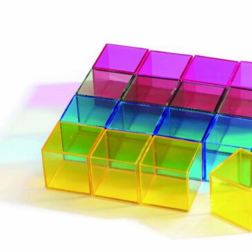 Rainbow Block 16-tlg. Farbig und doch Durchscheinend