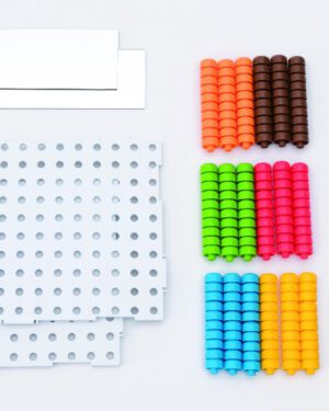 Weplay Beanstalk Böhnchen für Böhnchen aufstecken ... Ob in die Breite oder in die Höhe, mit den Beanstalks von Weplay sind superkreative 2D und 3D Kreationen möglich.