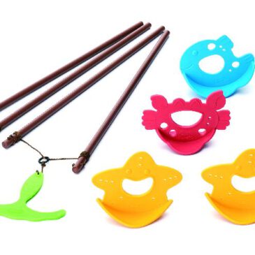 Rock 'n' Fish Angelspaß im Teamwork ... Mit der doppelten Angel macht das gemeinsame Fischen noch mehr Spaß. Liebevoll gestaltete Meerestiere sprechen die Kinder an, die Figuren können sogar auf dem Wasser schwimmen.