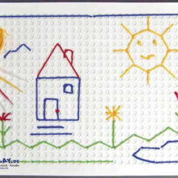 Mega-Pickboard Zum immer wieder neu Gestalten Auf dem ca. 50 x 35 cm großen Pickboard können Kinder ihrer Kreativität freien Lauf lassen. Mit dem Pickstift werden die 16 bunten Schnüre von Kreuzloch zu Kreuzloch eingepickt. Die Kreuzlöcher halten den Faden fest und das Motiv ist leicht wieder aufzulösen. Fördert die Konzentration und die Auge-Hand-Koordination. - Kisus e.K. - Kinder, Spiel und Spaß - Ihr Fach-Großhandel für Kindergartenausstattung, Spielwaren und Bastelbedarf