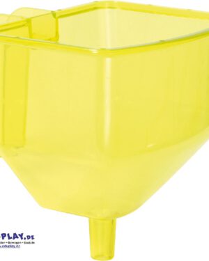 Trichter mit Griff transparent Großer Trichter - großer Wasserspielspaß ... Der transparente Trichter fasst locker einen Liter Flüssigkeit. Dank Griff ist er gut zu halten oder kann am Wasserspielständer eingehängt werden - so bleiben beide Hände frei zum Spielen. - Kisus e.K. - Kinder, Spiel und Spaß - Fach-Großhandel für Kindergartenausstattung, Spielwaren und Bastelbedarf
