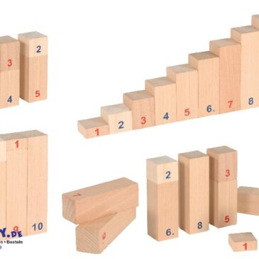 Zahlentreppe Zahlenmengen begeifen Die mit Ziffern bedruckten Steine in abgestuften Größen veranschaulichen die Summen, die sich bei der Addition oder Subtraktion ergeben. - Kisus e.K. - Kinder, Spiel und Spaß - Fach-Großhandel für Kindergartenaussstattung, Schule, Spielwaren und Bastelbedarf
