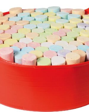 Strassenkreide 100er Set in Wanne Eine Riesenmenge Kreide in praktischer Henkel-Wanne Wenn Kinder diese 5 Liter Wanne gefüllt mit dicken, farbenfrohen Kreiden sehen, wollen sie bestimmt gleich loslegen und ihre Kunstwerke auf Pflaster und Asphalt malen. 7 Farben stehen dafür zur Verfügung ... und wenn die Wanne leer ist: einfach Nachfüllpack Kreide bestellen oder die hochwertige Wanne aus flexiblem Kunststoff anderweitig einsetzen. - Kisus e.K. - Kinder, Spiel und Spaß - Fachgroßhandel für Kindergartenausstattung, Spielwaren und Bastelbesdarf