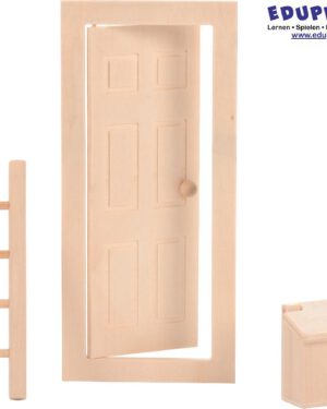 Wichtel-Set Ein Adventswichtel ist eingezogen Der dänische Brauch liegt bei uns voll im Trend: Hinter der kleinen Holztür oberhalb der Sockelleiste wohnt ein Wichtel. Tagsüber schläft er - deshalb bekommen ihn die Kinder nicht zu sehen. Nachts steigt der Wichtel die Leiter hinab, um dem Weihnachtsmann im Haus zu helfen. Er hinterlässt den Kindern täglich kleine Briefe im Holzkästchen mit Geschichten oder Aufgaben für die Weihnachtsvorbereitungen. Türe, Leiter und Briefkasten können mit Farben individuell gestaltet werden.