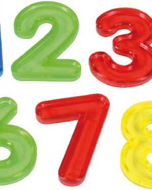 Transparente Zahlen 30 Stück Klassiker zum Lernen von Zahlen Die bunten Zahlen sind toll zum Erlernen von Farben und numerischen Reihenfolgen. Durch den erhabenen Rand können die Formen auch als Schablonen verwendet werden. In Kombination mit einem Leuchttisch bietet das transparente Lehrmaterial weitere Sinnesreize und fördert spielerisch das eigene Experimentieren. Kisus e.K. Kinder, Spiel und Spaß - Fachgroßhandel für Kindergartenausstattung, Spielwaren und Bastelbedarf