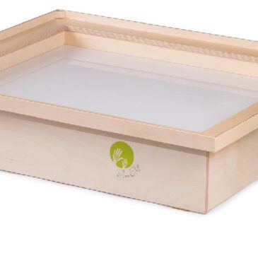 Leuchtsandkasten mit Ablagerahmen