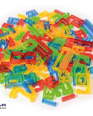 Zahlen-Bausteine transluzent 140er Set