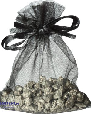 Katzengold Pyrit im Organzabeutel