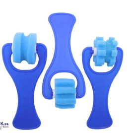 Musterroller 2,5 cm 3er Set blau