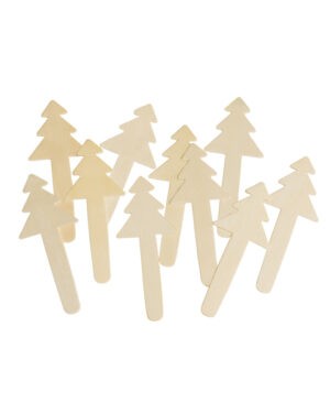 Weihnachtsbaum Holzbastelstäbchen 10er Set