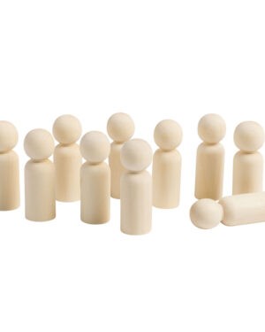Menschen aus Holz 10er Set medium