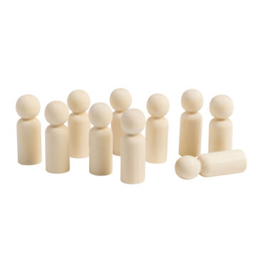Menschen aus Holz 10er Set medium